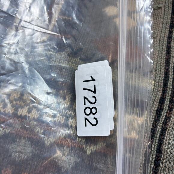 Vintage Ivy Collectibles Hand Embroidered Knit Collar Cardigan Sweater Large - Picture 11 of 11